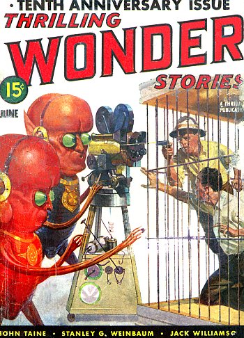 "L'homme vert" dans le n&deg; 7, vol. 20 de Amazing Stories d'octobre