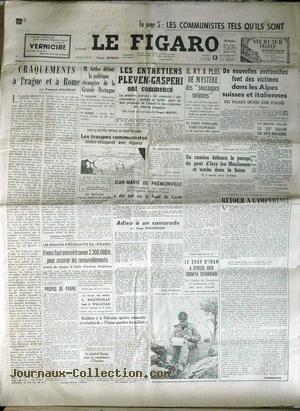 Le Figaro n&deg; 2001 du 13 f&eacute;vrier, indiquant : Il n'y a plus de myst&egrave;re des "soucoupes volantes"