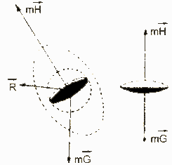 Figure 2 : Composition des forces dans le d&eacute;placement plat subsonique, et en vol 
