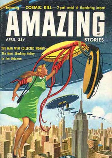 Couverture du n&deg; de Amazing Stories de ce mois-ci