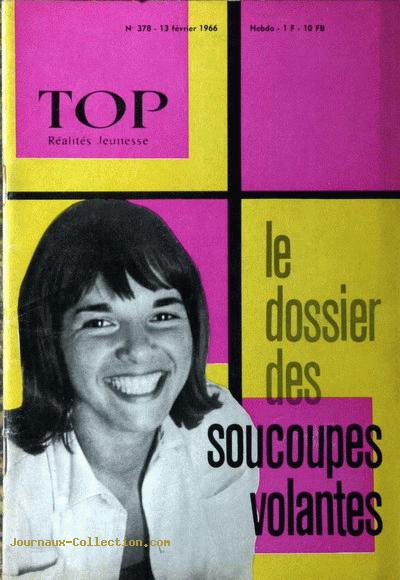 Top R&eacute;alit&eacute; Jeunesse n&deg; 378 du 13 f&eacute;vrier, et son dossier des soucoupes volantes