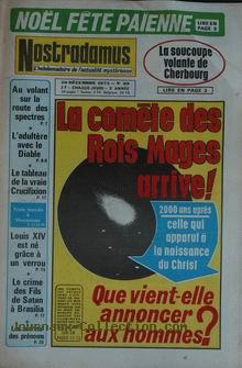 Nostradamus n&deg; 89 du 20 d&eacute;cembre, titrant sur La soucoupe volante de Cherbourg