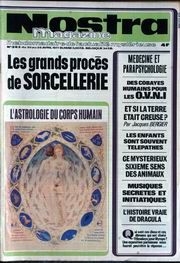 Nostra n&deg; 263 du 20 titrant "Des cobayes humains pour les ovnis"