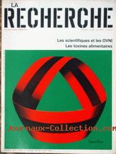 La recherche n&deg; 102 du 1er juin, titrant sur Les scientifiques les ovnis