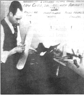 Loedding at Bellanca aircraft company circa 1937