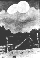 Les soucoupes au nord de la porte de ma cuisine. Le projet Blue Book concluera &agrave; une double exposition.