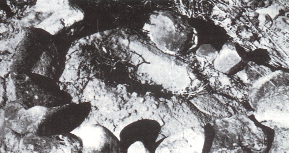 Traces photographiées suite à l'observation d'un "décollage" à Soccorro (Nouveau-Mexique) en 1964