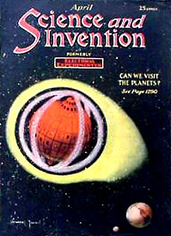 Couverture de Science and Invention n° 93 d'avril s3Klotz, Jim < UFOPOP