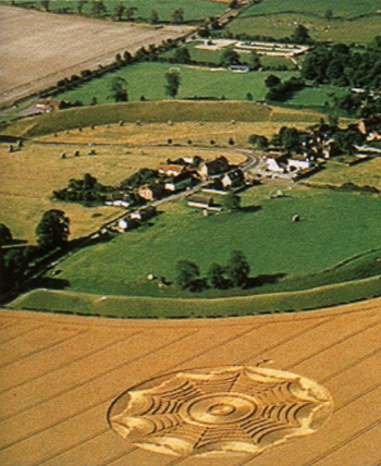 Crop circle près du village    d'Avebury (Wiltshire)