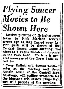 Great Falls Tribune du 11 Septembre 1950