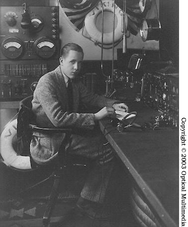 Townsend Brown au laboratoire de l'Ohio de Zanesville, vers 1921