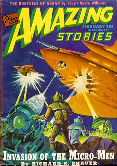 Couverture de Amazing Stories en février 1946