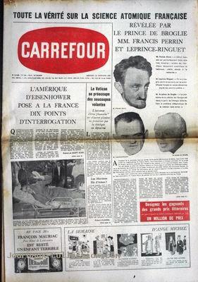 Carrefour n° 426 du 12 novembre, indique que Le Vatican se préoccupe des soucoupes volantes