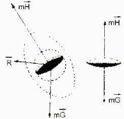 Figure 2 : Composition des forces dans le déplacement plat subsonique, et en vol 
