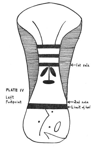 Planche IV - Empreinte gauche