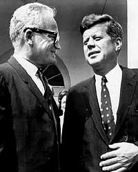 Goldwater et Kennedy en 1962