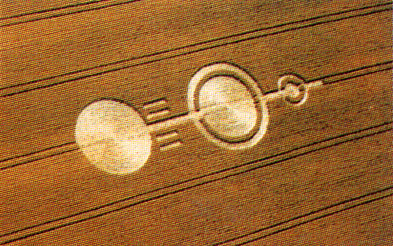 Un crop circle apparu en Juillet 1990