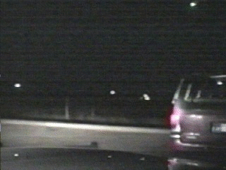 Le météore filmé par la caméra de la voiture de Rowlett