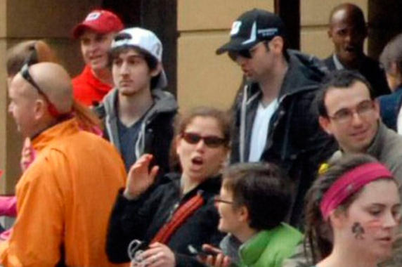 Les frères Tsarnaev, quelques minutes avant l'attentat